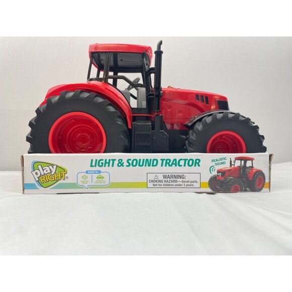 PLAY RIGHT Light & Sound Tractor Red - Picture 5 of 13